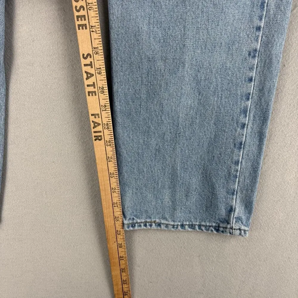 Vintage Levis 505 Jeans Mens 33x29 Light Wash Blue Denim Straight Leg USA 90s